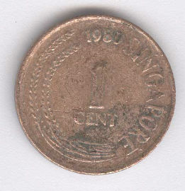 Singapur 1 Cent de 1980