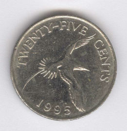 Bermuda 25 Cents de 1995