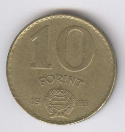 Hungría 10 Forint de 1986