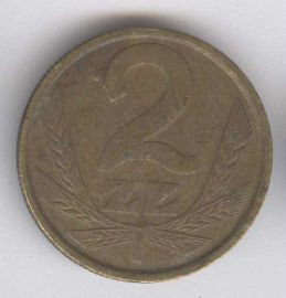 Polonia 2 Zloty de 1980