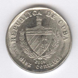Cuba 10 Centavos de 2008