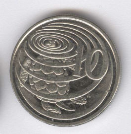 Islas Caimán 10 Cents de 2002