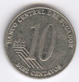 Ecuador 10 Centavos de 2000