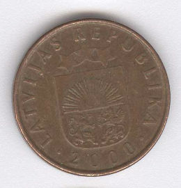 Latvia 2 Santimi de 2000