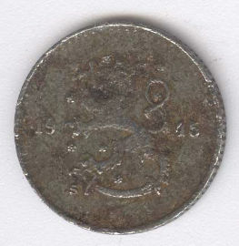 Finlandia 25 Pennia de 1945
