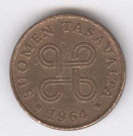 Finlandia 1 Penni de 1964