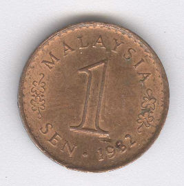 Malasia 1 Sen de 1982