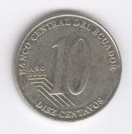 Ecuador 10 Centavos de 2000