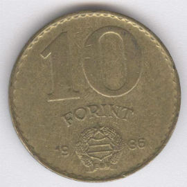 Hungría 10 Forint de 1986