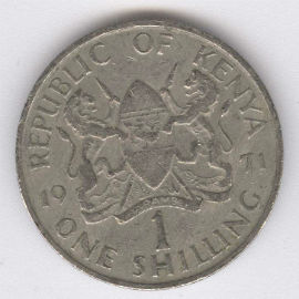Kenia 1 Shilling de 1971