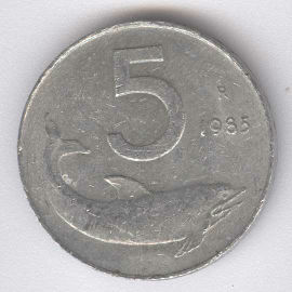 Italia 5 Lire de 1985