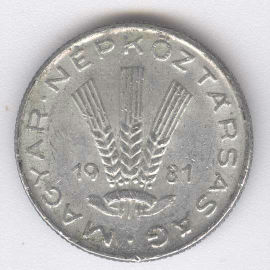 Hungría 20 Filler de 1981