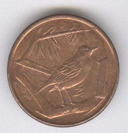 Islas Caimán 1 Cent de 2005