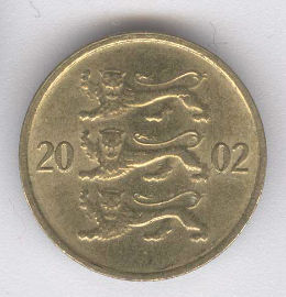 Estonia 10 Senti de 2002