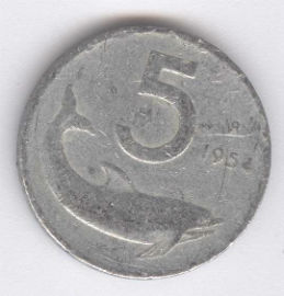 Italia 5 Lire de 1954
