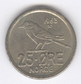 Noruega 25 Ore de 1963
