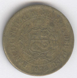 Perú 1/2 Sol de Oro de 1975