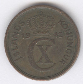 Islandia 2 Aurar de 1942