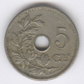 Bélgica 5 Centimes de 1905