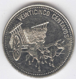 República Dominicana 25 Centavos de 1990