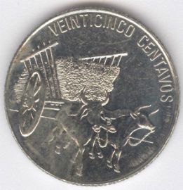 República Dominicana 25 Centavos de 1989