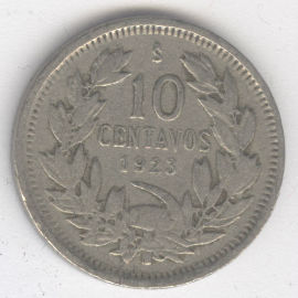 Chile 10 Centavos de 1923