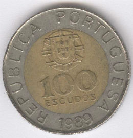 Portugal 100 Escudos de 1989