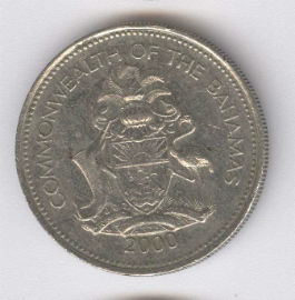 Bahamas 25 Cents de 2000