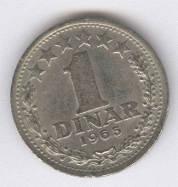 Yugoslavia 1 Dinar de 1965