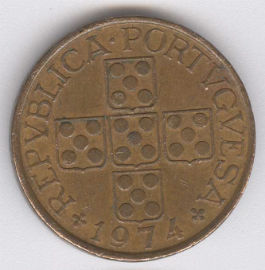 Portugal 1 Escudo de 1974