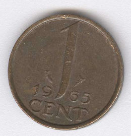 Holanda 1 Cent de 1965