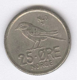 Noruega 25 Ore de 1960