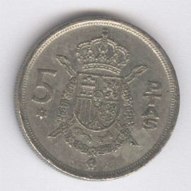 España 5 Pesetas de 1975 (87)