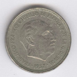 España 5 Pesetas de 1957 (75)
