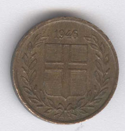 Islandia 1 Eyrir de 1946